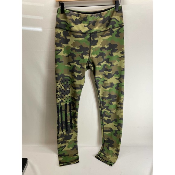 Miami Fitwear Camo Leggings 7/8 Ankle Size Large - Picture 1 of 3